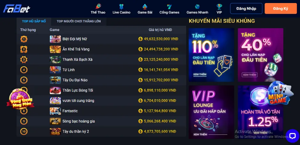 Thưởng nạp lại HK79